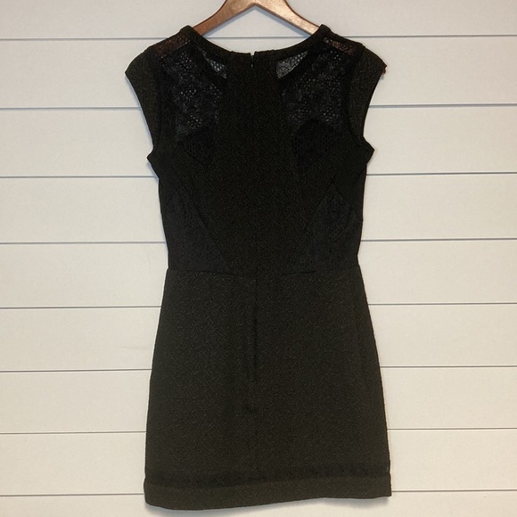 The Kooples Black Crepe and Lace Dress - Picture 5 of 16